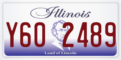 IL license plate Y602489