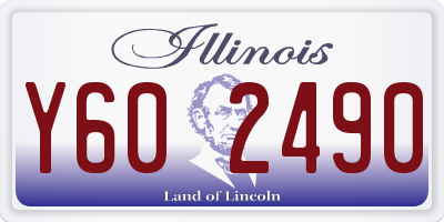 IL license plate Y602490