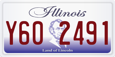 IL license plate Y602491