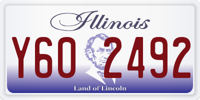 IL license plate Y602492