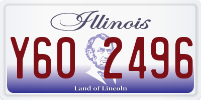 IL license plate Y602496