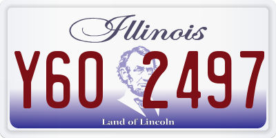 IL license plate Y602497