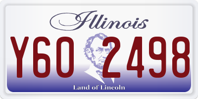 IL license plate Y602498
