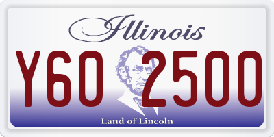 IL license plate Y602500