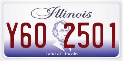 IL license plate Y602501