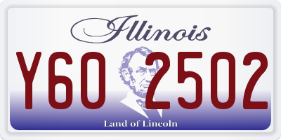 IL license plate Y602502