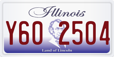 IL license plate Y602504