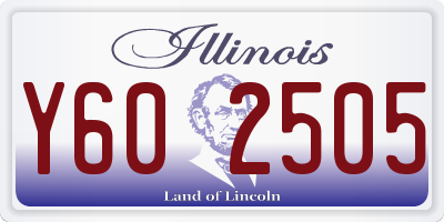 IL license plate Y602505