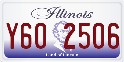 IL license plate Y602506