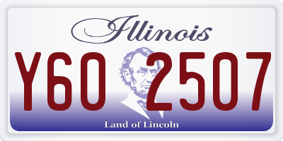 IL license plate Y602507