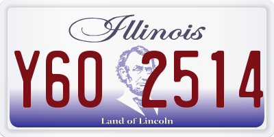 IL license plate Y602514