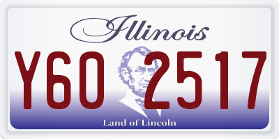 IL license plate Y602517