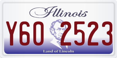 IL license plate Y602523