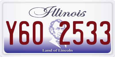 IL license plate Y602533