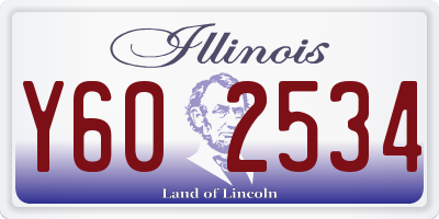 IL license plate Y602534