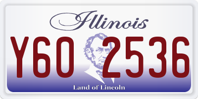 IL license plate Y602536