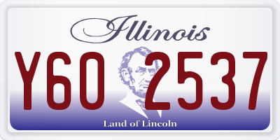 IL license plate Y602537
