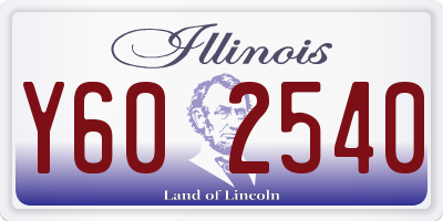 IL license plate Y602540