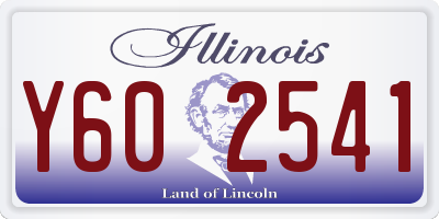 IL license plate Y602541