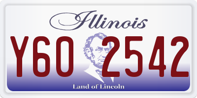 IL license plate Y602542