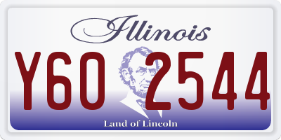 IL license plate Y602544