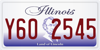 IL license plate Y602545