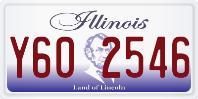 IL license plate Y602546