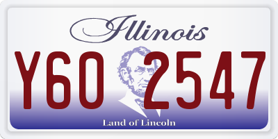 IL license plate Y602547