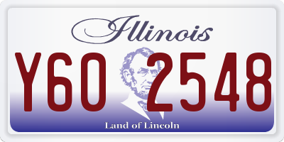 IL license plate Y602548