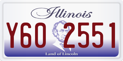 IL license plate Y602551