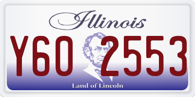 IL license plate Y602553