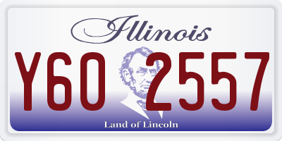 IL license plate Y602557