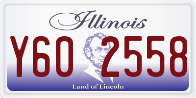 IL license plate Y602558
