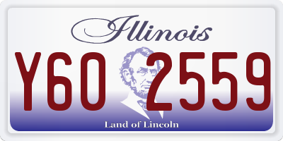 IL license plate Y602559