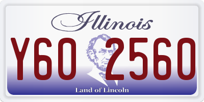 IL license plate Y602560