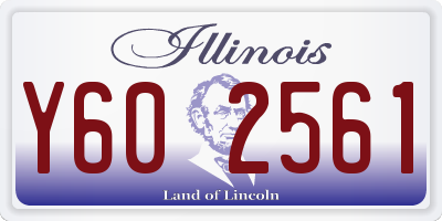 IL license plate Y602561