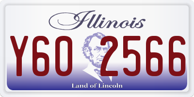 IL license plate Y602566