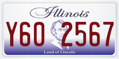 IL license plate Y602567