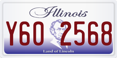 IL license plate Y602568