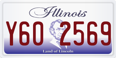 IL license plate Y602569