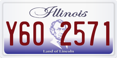 IL license plate Y602571