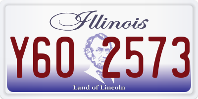 IL license plate Y602573