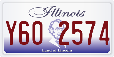 IL license plate Y602574