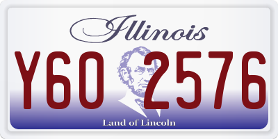 IL license plate Y602576
