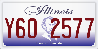 IL license plate Y602577