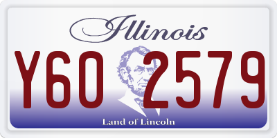 IL license plate Y602579