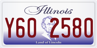 IL license plate Y602580