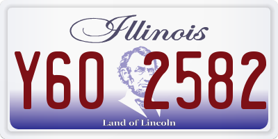 IL license plate Y602582