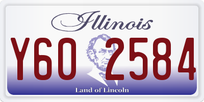 IL license plate Y602584