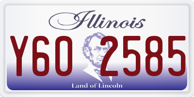 IL license plate Y602585